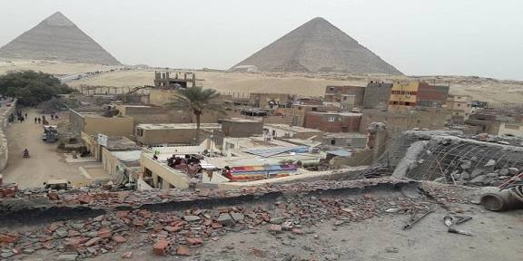 جانب من عمليات تطوير نزلة السمان