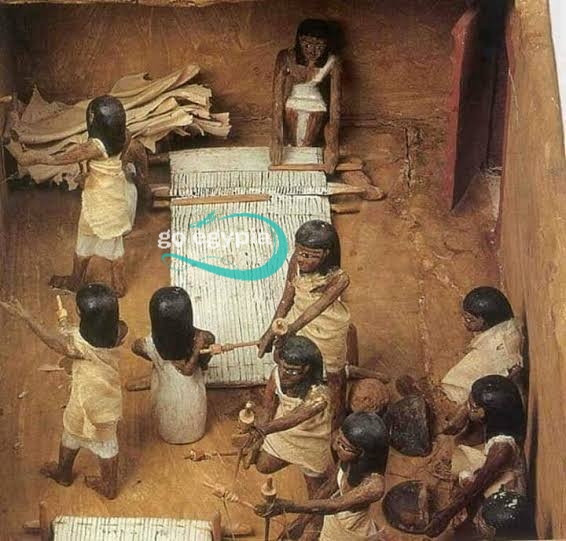 ورشة نسيج من مصر القديمة