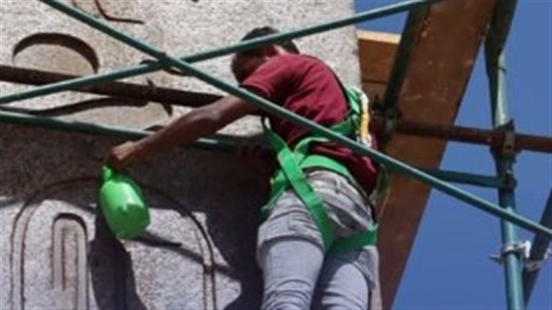 جانب من اعمال الترميم