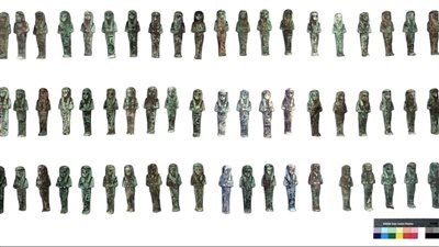 الكشف عن 225 تمثالًا من الأوشابتي في منطقة صان الحجر الأثرية بالشرقية