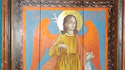 أيقونة الملاك غبريال.. تحفة قبطية تتصدر اختيار قطعة الشهر بمتحف النوبة