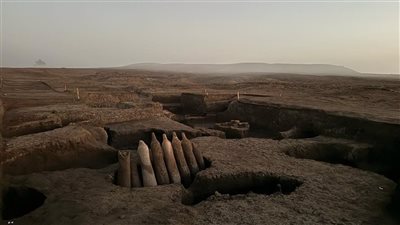 الكشف عن ورش صناعية من العصر المتأخر وجبانة رومانية بغرب الدلتا