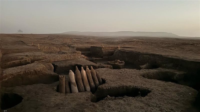 الكشف عن جزء من جبانة