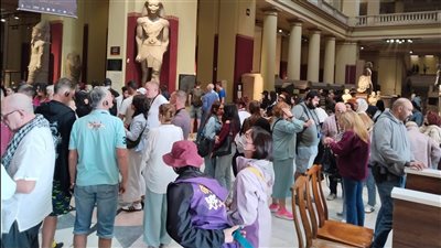 المتحف المصري بالتحرير يستقبل زواره مع انطلاق ساعات الزيارة الرسمية