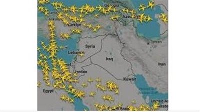 ازدحام غير مسبوق في المجال الجوي المصري بعد إغلاق أجواء دول المنطقة