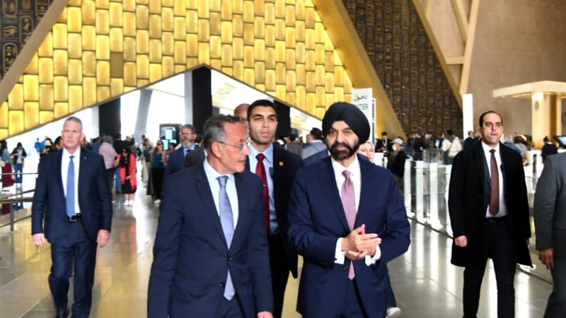 زيارة رئيس مجموعة البنك الدولي للمتحف المصري الكبير