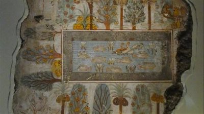 بركة في حديقة.. لوحة خالدة تجسد ماعت وجمال الطبيعة في مصر القديمة