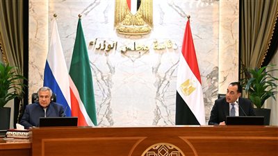رئيس الوزراء يستقبل رئيس جمهورية تتارستان بروسيا الاتحادية