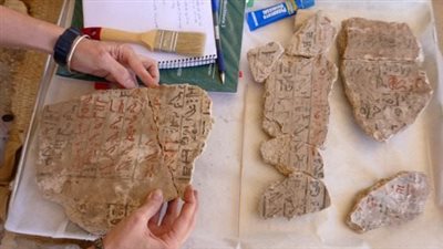 تجميع قطع أثرية نادرة من حفريات غرفة دفن دجحوتي منذ 2013 (خاص)