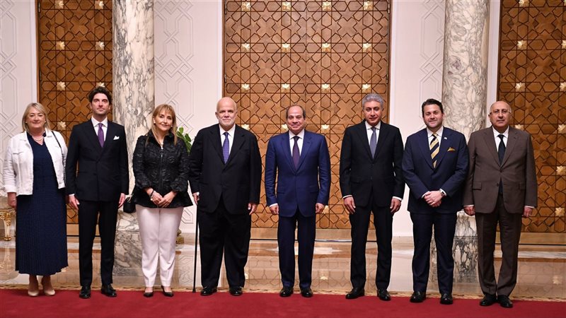 الرئيس السيسي يستقبل