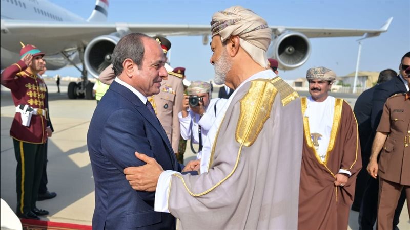 استقبال الرئيس السيسي