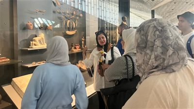 مؤسسة زاهي حواس تنظم جولة علمية لطلاب جامعة MSA بالمتحف المصري الكبير 