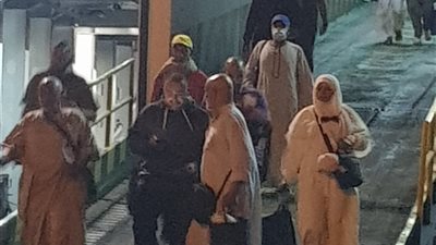 وصول أول أفواج حجاج البر إلى ميناء نويبع بعد أداء مناسك الحج