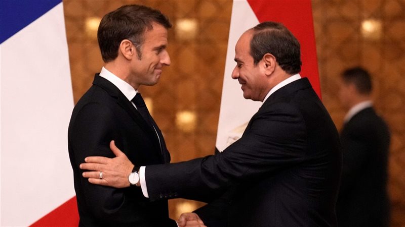 الرئيسان السيسي وماكرون