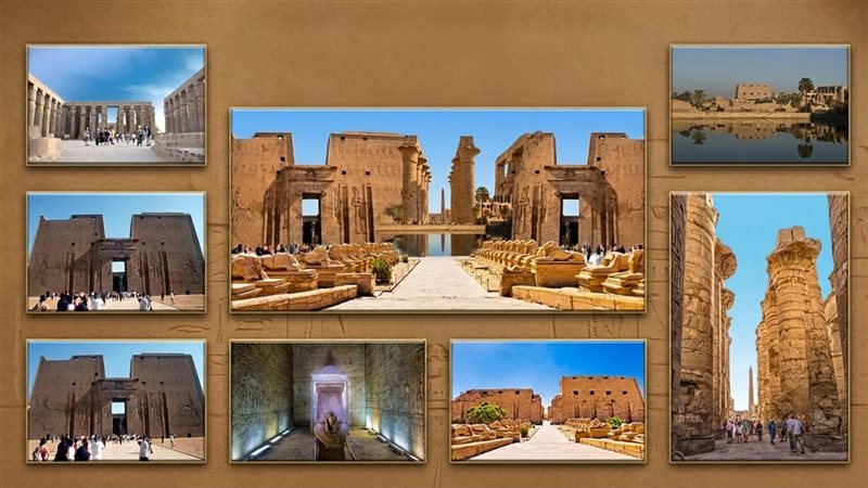 جولة داخل المعبد بداية من طريق الكباش وصولاً إلى قدس الأقداس