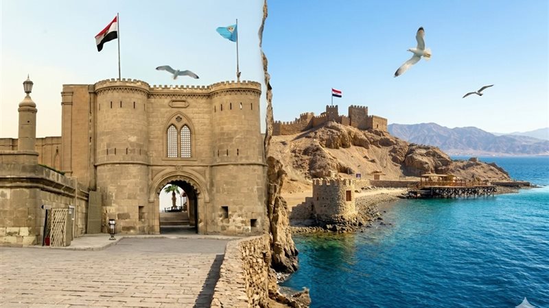 قلعتا صلاح الدين الأيوبي في طابا والقاهرة 