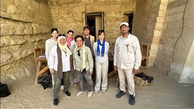 من قلب سقارة.. صور توثق أعمال البعثة التشيكية بحضور محمد مجاهد وسليمة إكرام