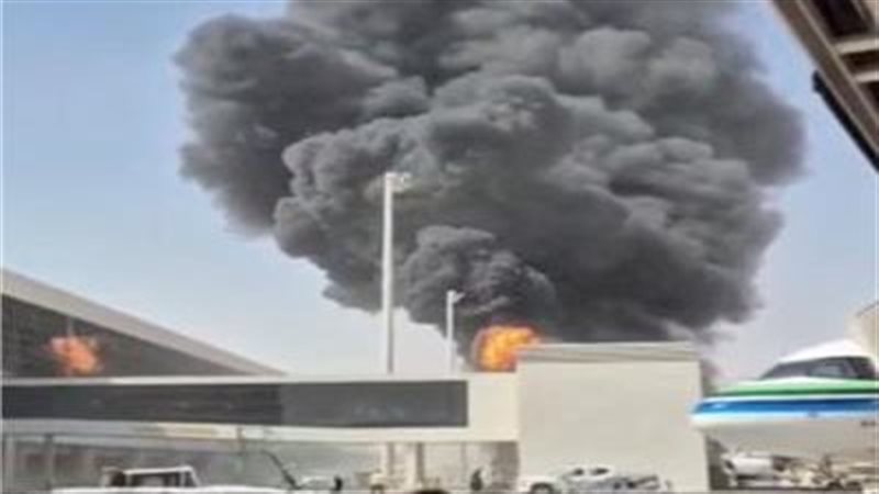 انفجار مطار الرياض