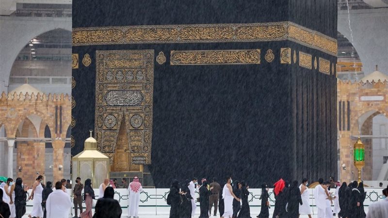 أمطار في الحرم المكي - الكعبة 